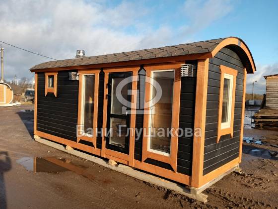 Баня «Буханочка» 6м из клееного термобруса №82500298